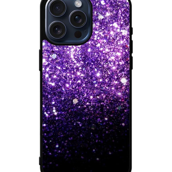 Purple Sparkling Glitter iPhone 15 Pro Max Case CT1255