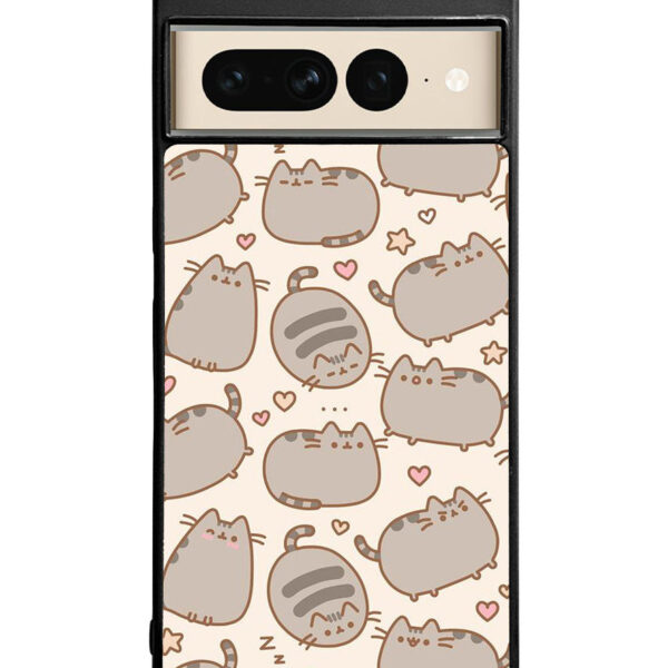 Pusheen The Cat Pattern Google Pixel 7 Pro Case CT5503