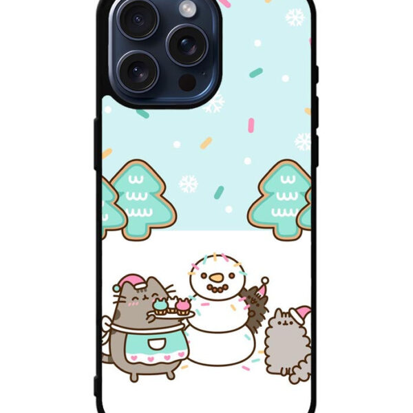 Pusheen The Cat Snow Winter iPhone 15 Pro Max Case CT6928