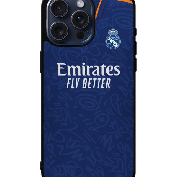 Real Madrid 2021-2022 Away Jersey iPhone 15 Pro Max Case CT8804
