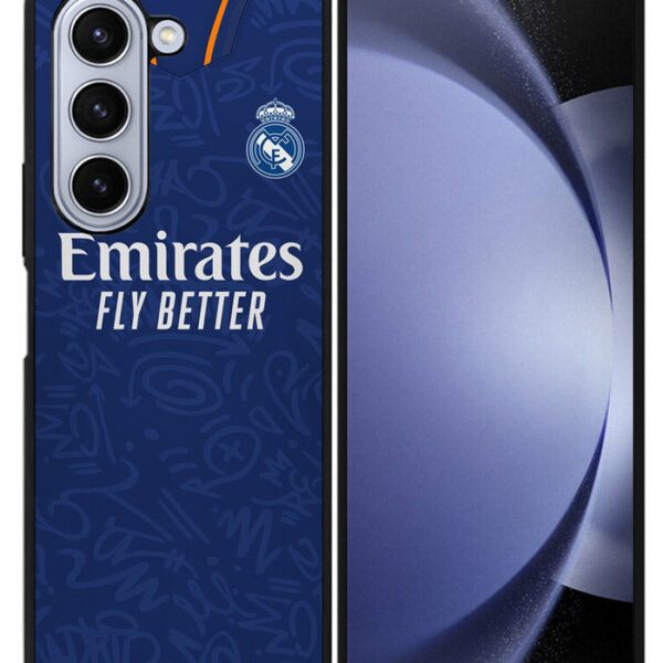 Real Madrid 2021-2022 Away Jersey Samsung Galaxy Z Fold 5 2023 5G Case CT8804