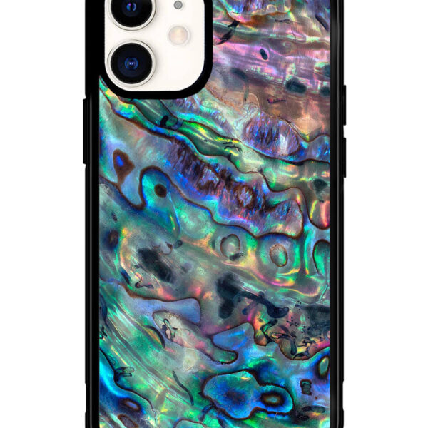 Red And Silver Abalone iPhone 12 Mini Case CT5471
