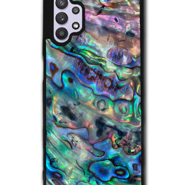 Red And Silver Abalone Samsung Galaxy A32 5G Case CT5471