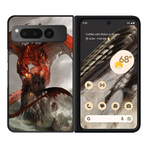 red dragon Wallpaper Google Pixel Fold CT1768