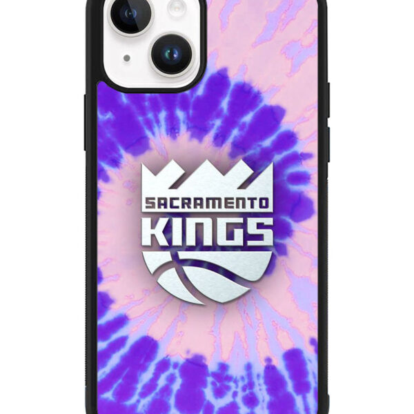 Sacramento Kings Tie Dye Style Logo iPhone 15 Plus Case CT10409