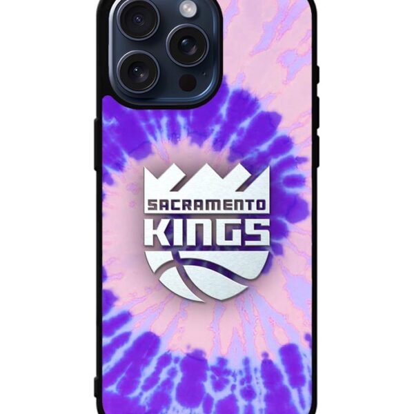 Sacramento Kings Tie Dye Style Logo iPhone 15 Pro Max Case CT10409