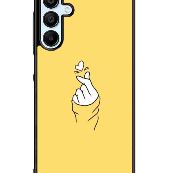 Saranghaeo Hand Love Yellow Samsung Galaxy A15 5G Case CT6926