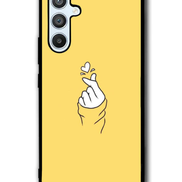 Saranghaeo Hand Love Yellow Samsung Galaxy A54 5G Case CT6926