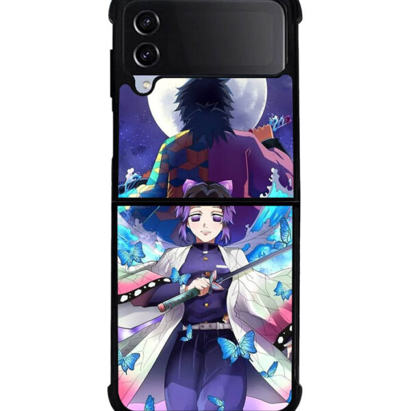 Shinobu and Giyuu Demon Slayer Samsung Galaxy Z Flip 3 5g Case CT7184