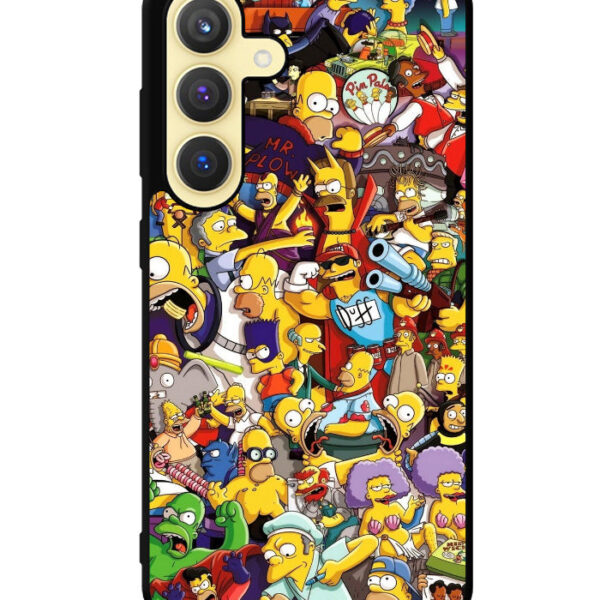 Simpsons all characters Samsung Galaxy S24 Plus Case CT5340