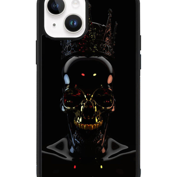 skull black iPhone 15 Plus Case CT11028