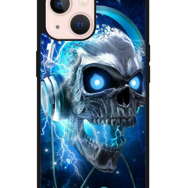 Skull Blue iPhone 13 Mini Case CT4063