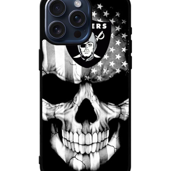 Skull Oakland Raiders iPhone 15 Pro Max Case CT1909