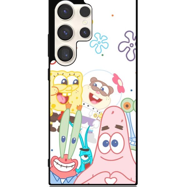 Spongebob Friends Happy Samsung Galaxy S24 Ultra Case CT9042