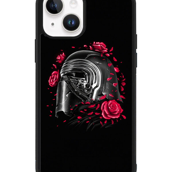 Star Wars Kylo Ren Helmet and Roses iPhone 15 Plus Case CT6917