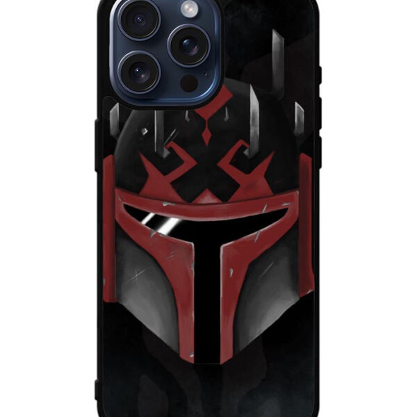Star Wars Mandalorian face iPhone 15 Pro Max Case CT0666