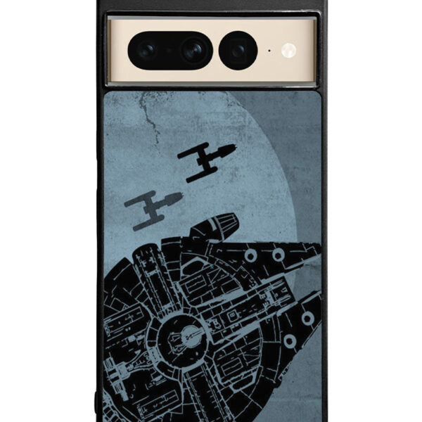 Star Wars Millenium Falcon Blue Google Google Pixel 7 Pro Case CT1281