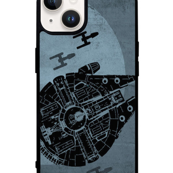 Star Wars Millenium Falcon Blue iPhone 14 Plus Case CT1281