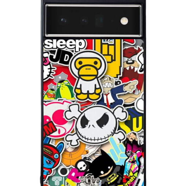 Stickerbomb Graffiti Art Collage Cool Google Pixel 6 Pro Case CT0474