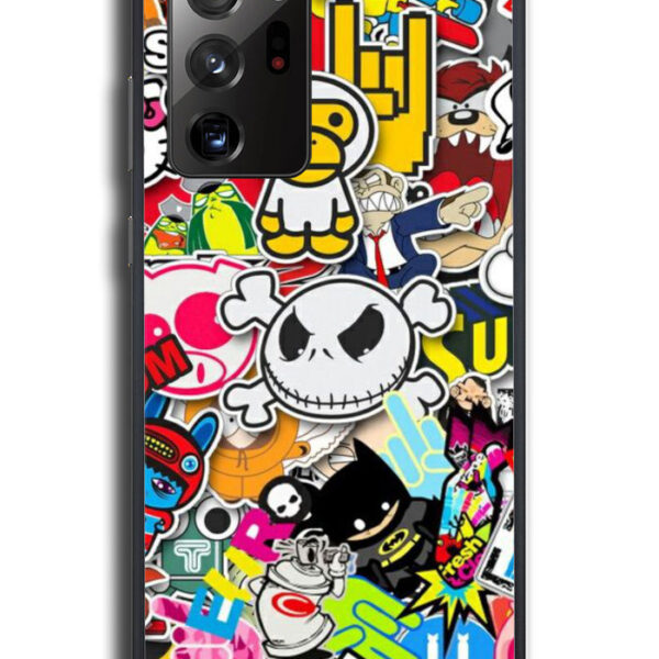 Stickerbomb Graffiti Art Collage Cool Samsung Galaxy Note 20 Ultra Case CT0474