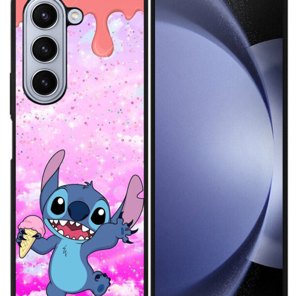 Stitch and Ice Cream Samsung Galaxy Z Fold 5 2023 5G Case CT9245