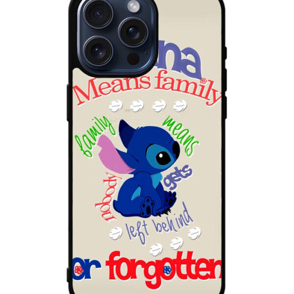 Stitch Disney Ohana Means Family iPhone 15 Pro Max Case CT2341