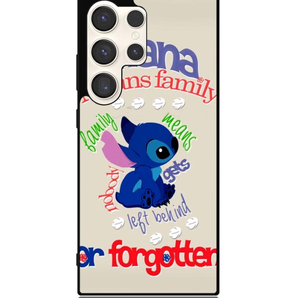 Stitch Disney Ohana Means Family Samsung Galaxy S24 Ultra Case CT2341