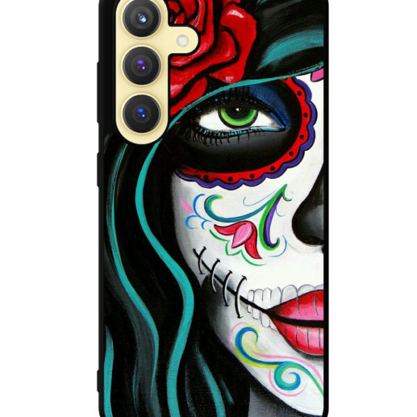 Sugar Skull Acrylic Paintin Samsung Galaxy S24 Plus Case CT9599