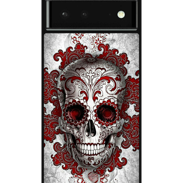 sugar skull tattoo Google Pixel 6 Case CT0454