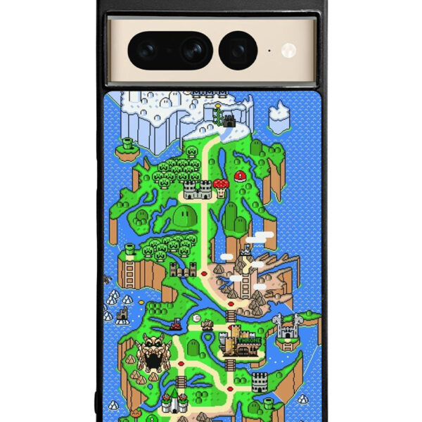 Super Mario World Map Google Pixel 7 Pro Case CT10221