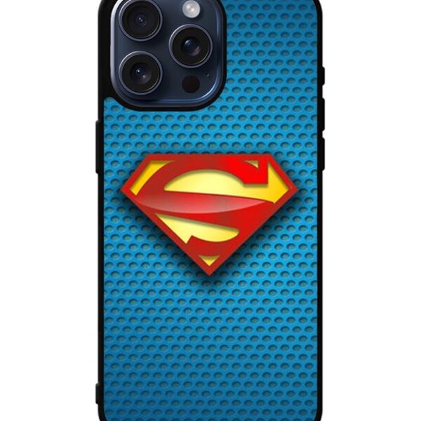 Superman Blue Carbon Logo iPhone 15 Pro Max Case CT0649