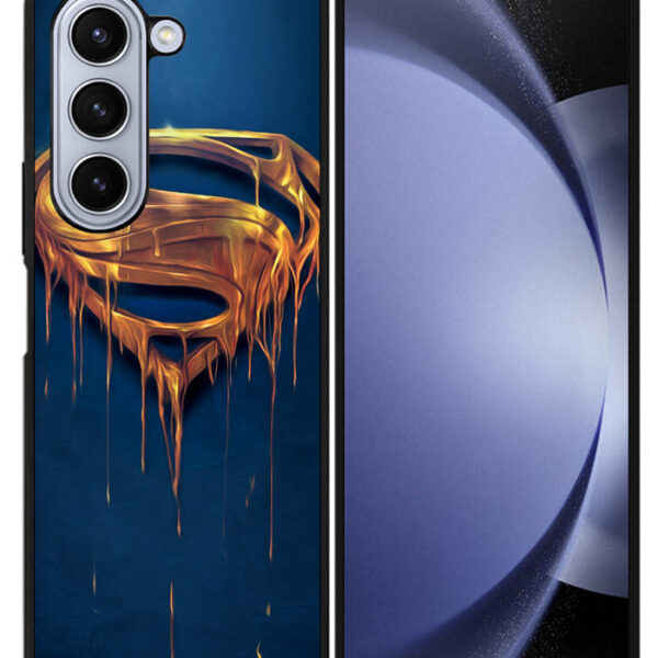 Superman gold Logo Google Samsung Galaxy Z Fold 5 2023 5G Case CT0505