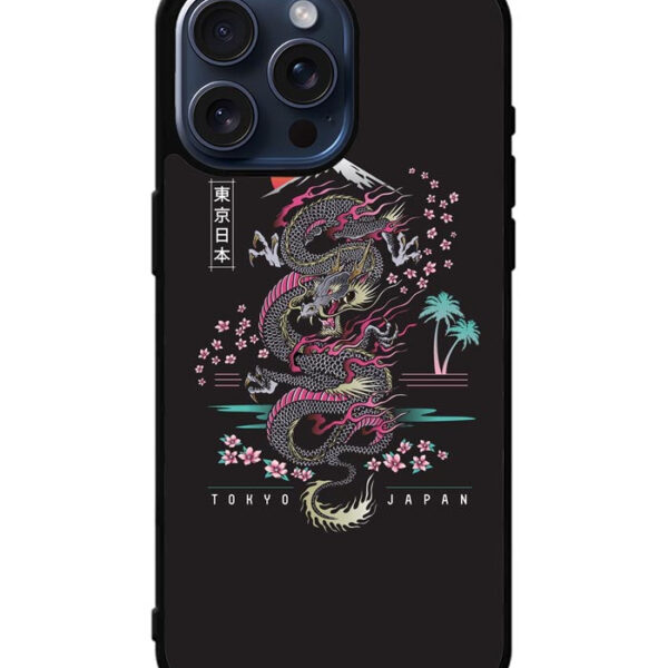 Tokyo Japan Dragon iPhone 15 Pro Max Case CT9039