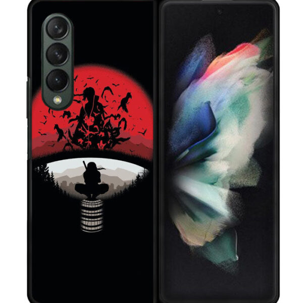 Uchiha Clan Symbol mashup with Itachi Samsung Galaxy Z Fold 3 5G CT0084