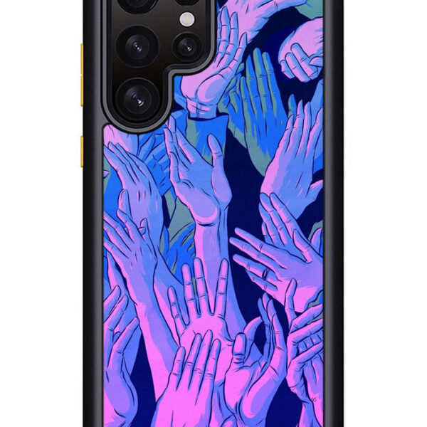 Vaporwave Wallpaper Hands Samsung Galaxy S22 Ultra 5G Case CT6971