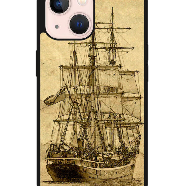 Vintage old ship iPhone 13 Case CT1495