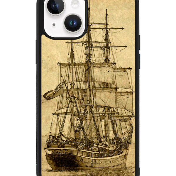 Vintage old ship iPhone 15 Case CT1495