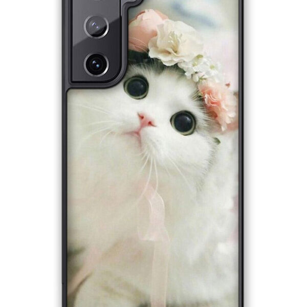 White Cat Samsung Galaxy S21 Plus 5G Case CT4008
