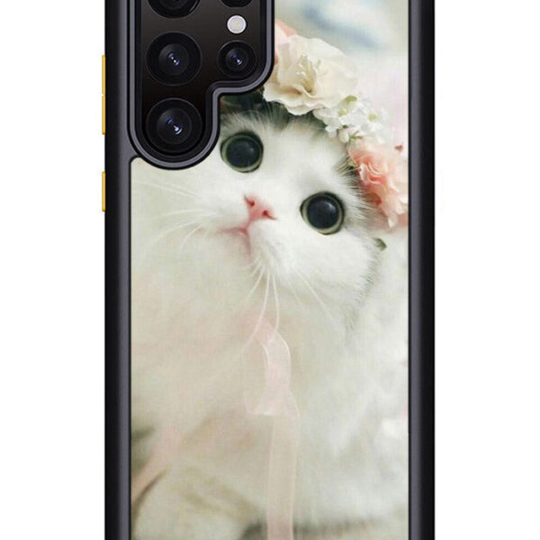 White Cat Samsung Galaxy S22 Ultra 5G Case CT4008