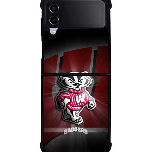wisconsin badger logo Samsung Galaxy Z Flip 4 5g Case CT0031