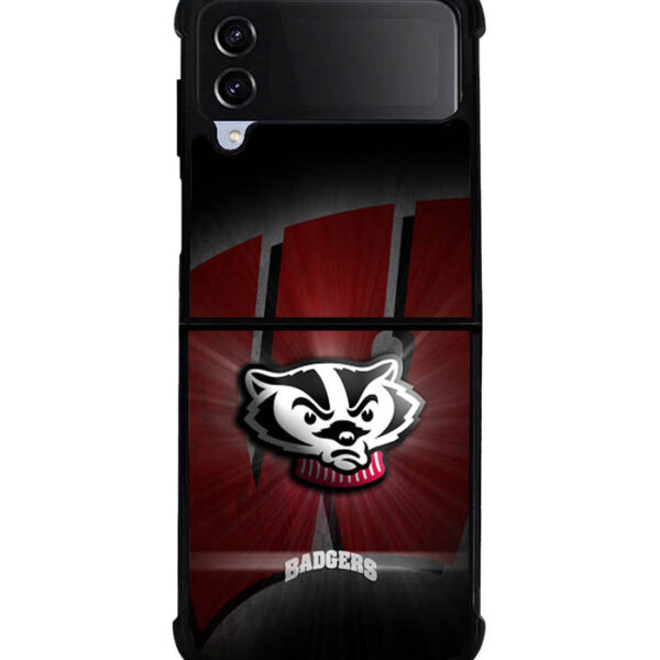 wisconsin badger logo Samsung Galaxy Z Flip 4 5g Case CT0032