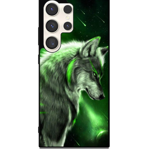 Wolf Green Samsung Galaxy S24 Ultra Case CT1991